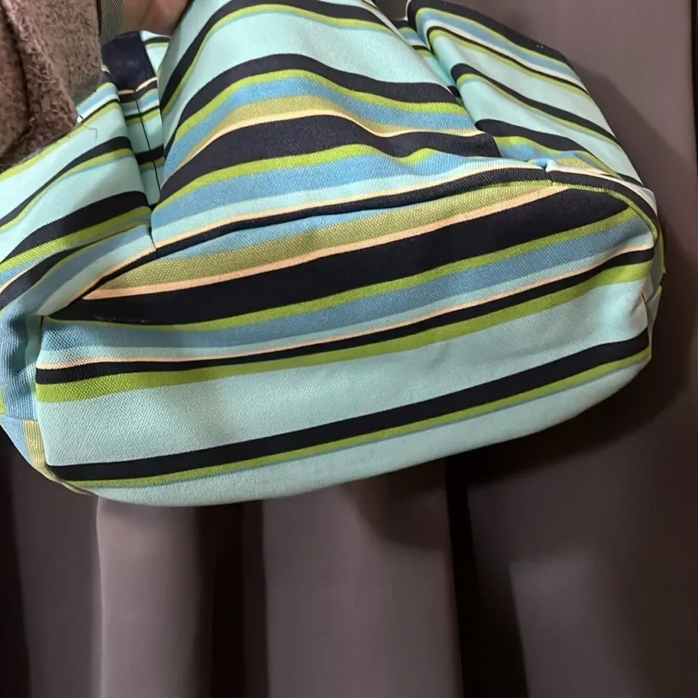 EUC Eddie Bauer Striped Diaper Bag – 100% Cotton